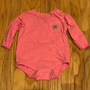 Carhartt Pink Baby Onesie